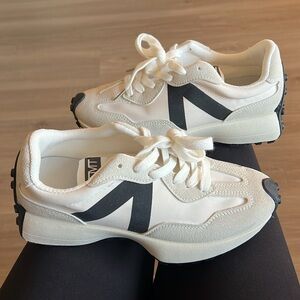 New Women's Athletic Shoes - White and Black